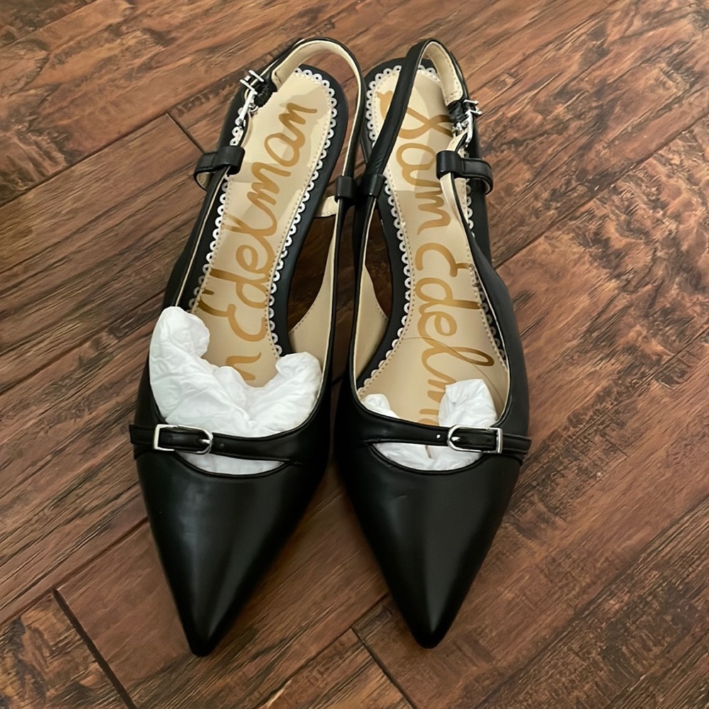 Sam Edelman black Denia slingback new size 5.5